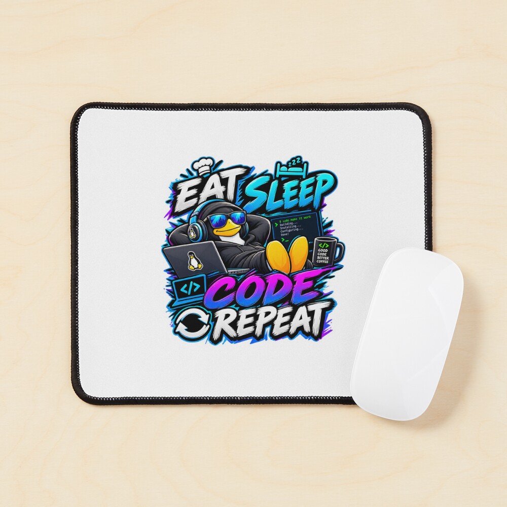 Item preview, Mouse Pad designed and sold by TBillMAG — Retro Tech & IT Humor.