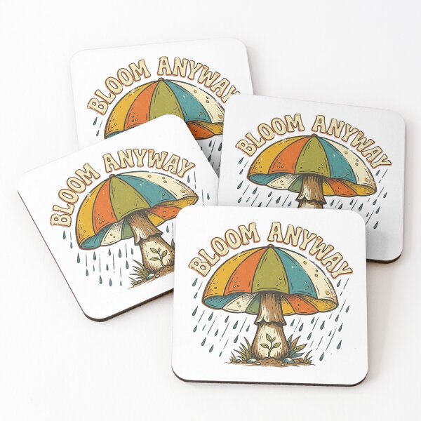 Item preview, Bloom Anyway Retro Mushroom Umbrella Vintage Design designed and sold by Sanan Israyilli.