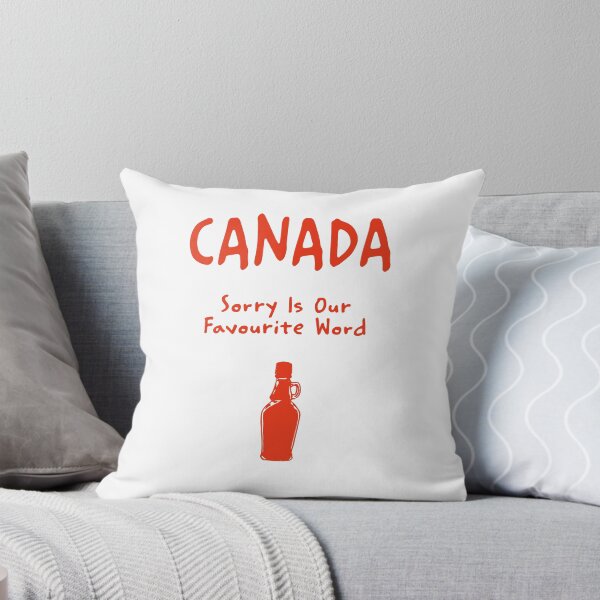 Item preview, Canada – “Sorry Is Our Favourite Word” Funny Quote Print designed and sold by MarkedArtPrints.