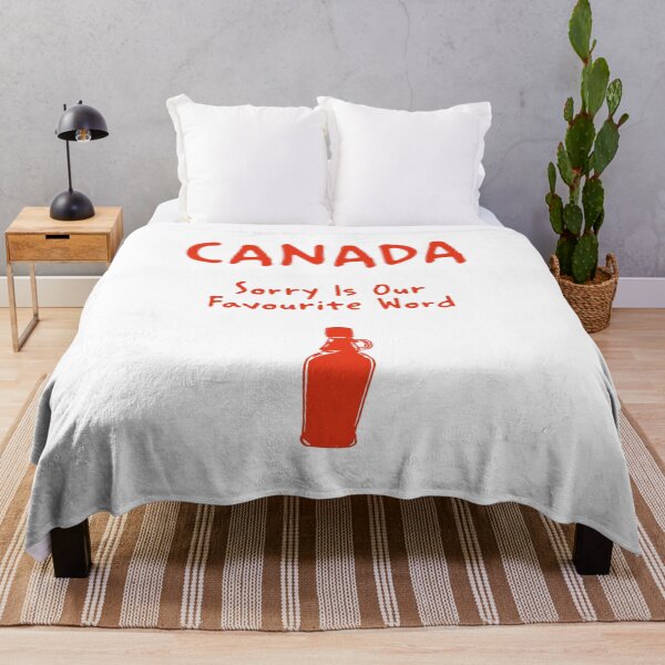 Item preview, Canada – “Sorry Is Our Favourite Word” Funny Quote Print designed and sold by MarkedArtPrints.