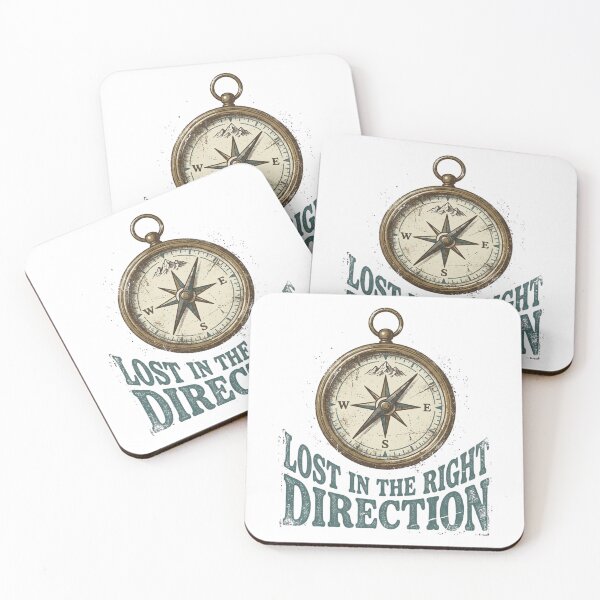 Item preview, Lost In The Right Direction Vintage Compass Design designed and sold by Sanan Israyilli.
