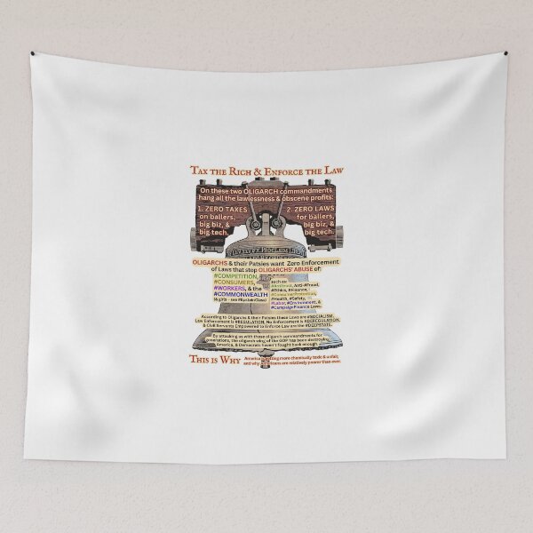 Item preview, Tax the Rich & Enforce the Law designed and sold by gnuber.
