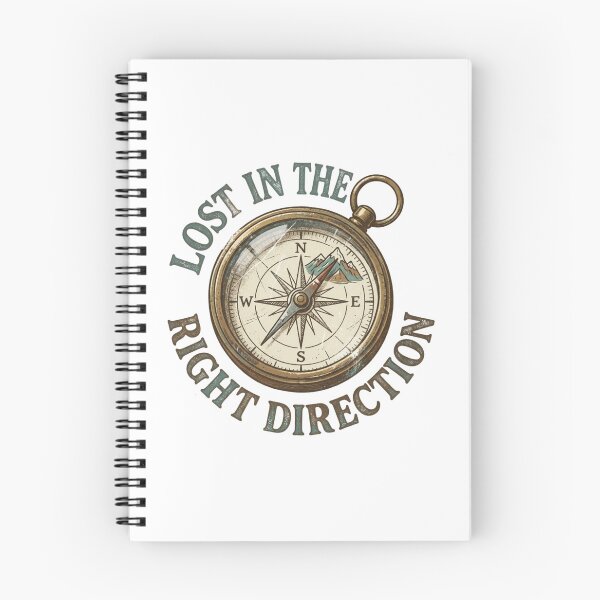 Item preview, Lost In The Right Direction Circular Compass Badge designed and sold by Sanan Israyilli.