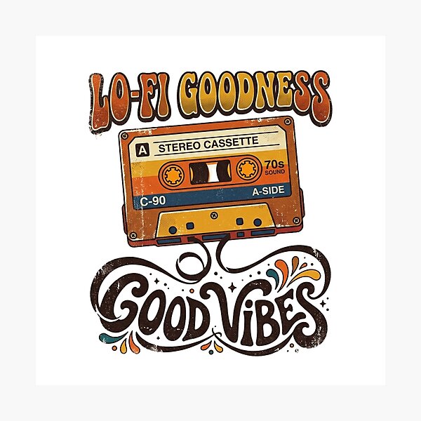 Item preview, Lo-Fi Goodness Retro Audio Cassette Good Vibes designed and sold by Sanan Israyilli.
