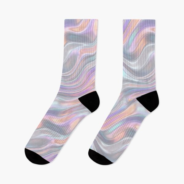 Item preview, Modern Liquid Iridescent Waves Seamless Pattern designed and sold by wallpapersarts.
