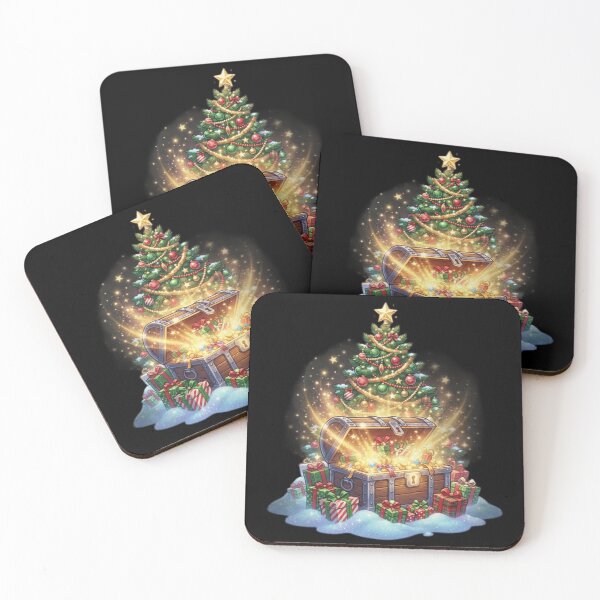 Item preview, chest full of gifts under a Christmas tree loot boxes season designed and sold by samuzai.