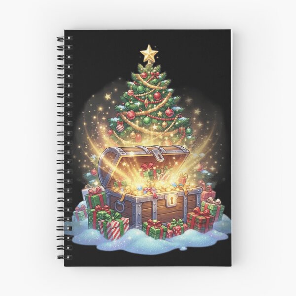 Item preview, chest full of gifts under a Christmas tree loot boxes season designed and sold by samuzai.
