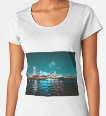 Yokohama Neon Waterline Women's Premium T-Shirt