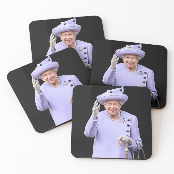 Item preview, Queen Elizabeth II in a purple dress designed and sold by KNBS.