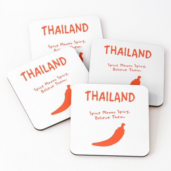 Item preview, Thailand – “Spice Means Spicy, Believe Them” Funny Quote Print designed and sold by MarkedArtPrints.