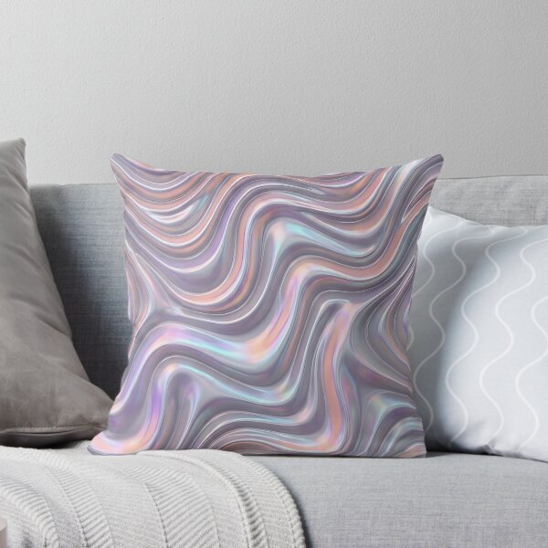Item preview, Modern Liquid Iridescent Waves Seamless Pattern designed and sold by wallpapersarts.