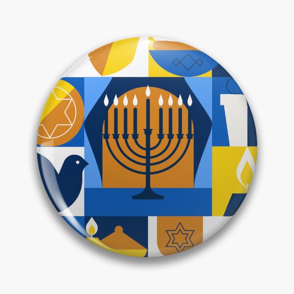 Item preview, Hanukkah Menorah Geometric Composition designed and sold by Lesart Studio.
