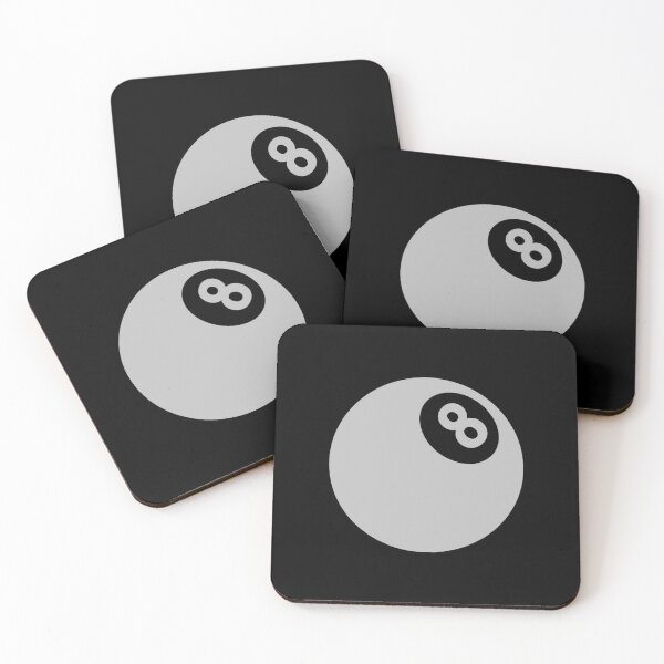Item preview, Silver Retro 8 Ball Billiards Pool Design designed and sold by pattern-archive.