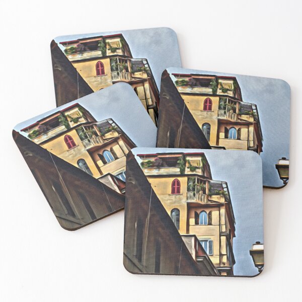 Item preview, Venetian Architecture – Colorful Historic Building in Painterly Style designed and sold by celinebisson.