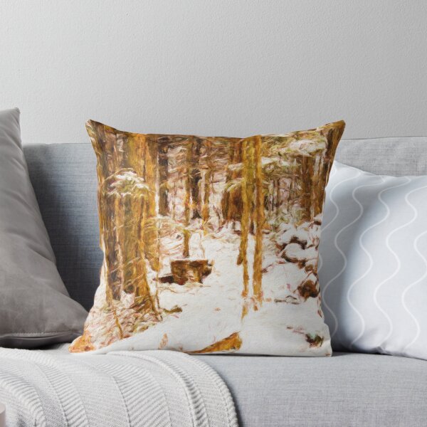 Item preview, Winter Woodland – Snowy Forest in Painterly Style designed and sold by celinebisson.