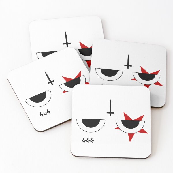 Item preview, Edgy Gothic Cartoon Eyes with Dagger and Red Pentagram designed and sold by darkskinbender.