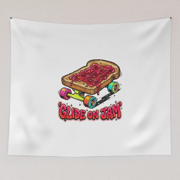 Item preview, Glide On Jam Retro 90s Skateboard Toast Design designed and sold by Sanan Israyilli.