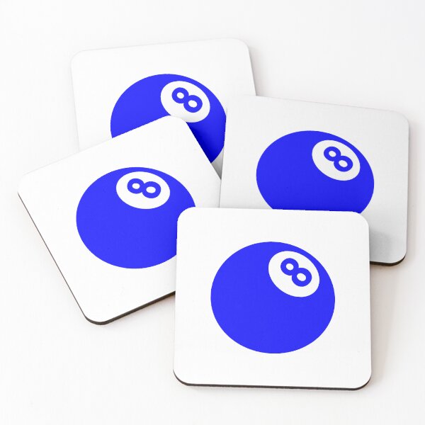 Item preview, Blue Retro 8 Ball Billiards Pool Design designed and sold by pattern-archive.
