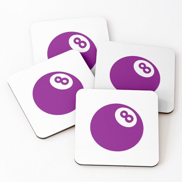 Item preview, Purple Retro 8 Ball Billiards Pool Design designed and sold by pattern-archive.