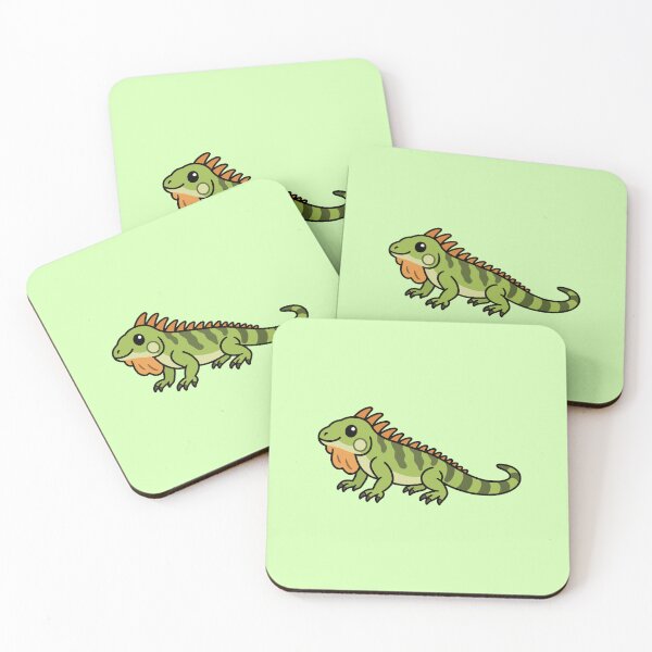 Item preview, Cute Cartoon Green Iguana designed and sold by WildlifeDoodle.