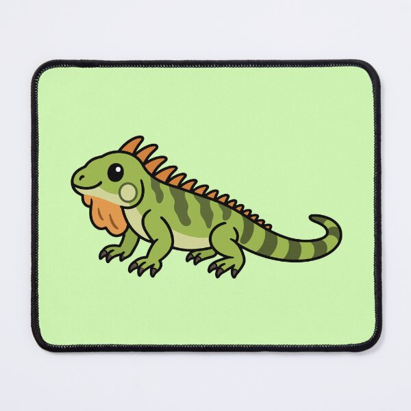 Item preview, Cute Cartoon Green Iguana designed and sold by WildlifeDoodle.