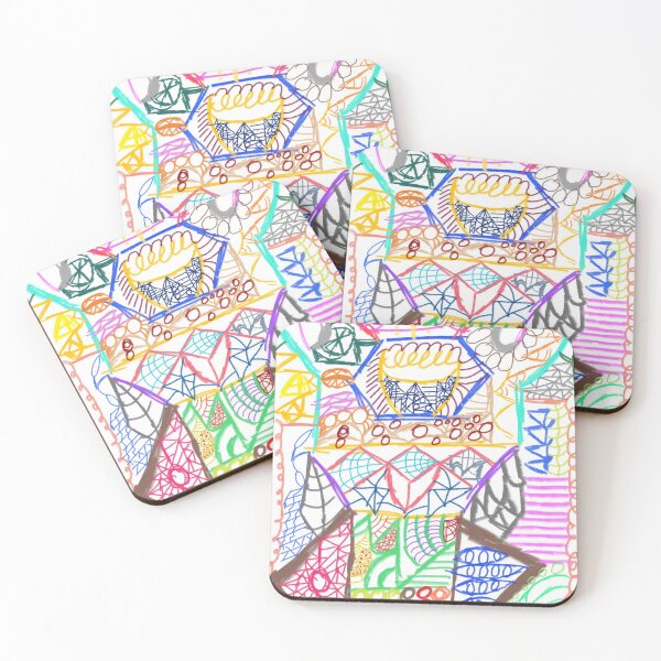 Item preview, Unique handmade colorful shapes with engineering character designed and sold by yousef-moh5251.