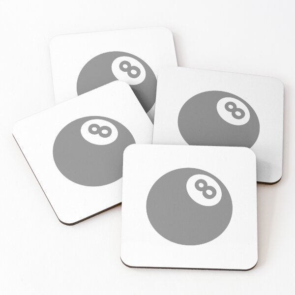 Item preview, Gray Retro 8 Ball Billiards Pool Design designed and sold by pattern-archive.