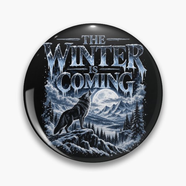 Item preview, The Winter Is Coming – Howling Wolf and Frozen Mountains designed and sold by TYW.