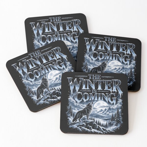 Item preview, The Winter Is Coming – Howling Wolf and Frozen Mountains designed and sold by TYW.