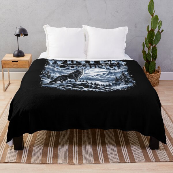 Item preview, The Winter Is Coming – Howling Wolf and Frozen Mountains designed and sold by TYW.