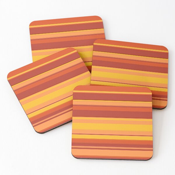 Item preview, Shades of Warm Colors Abstract Horizontal Stripes designed and sold by TwelveParties.