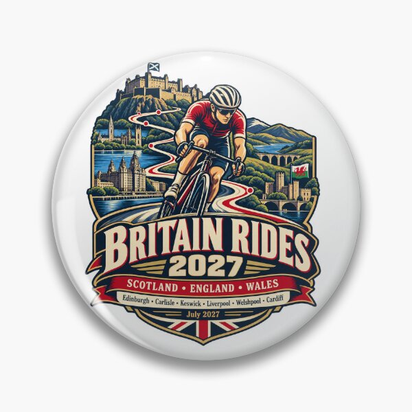 Item preview, Britain Rides 2027 – Vintage British Cycling Adventure designed and sold by dhmnee.