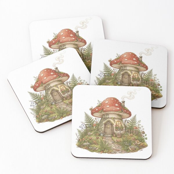 Item preview, Enchanted Mushroom House And Garden designed and sold by Rahat3344.