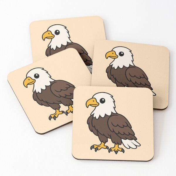 Item preview, Cute Cartoon Bald Eagle designed and sold by WildlifeDoodle.
