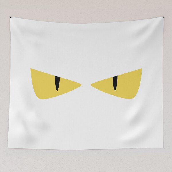 Item preview, Glowing Yellow Evil Eyes Spooky Halloween Monster Silhouette designed and sold by darkskinbender.