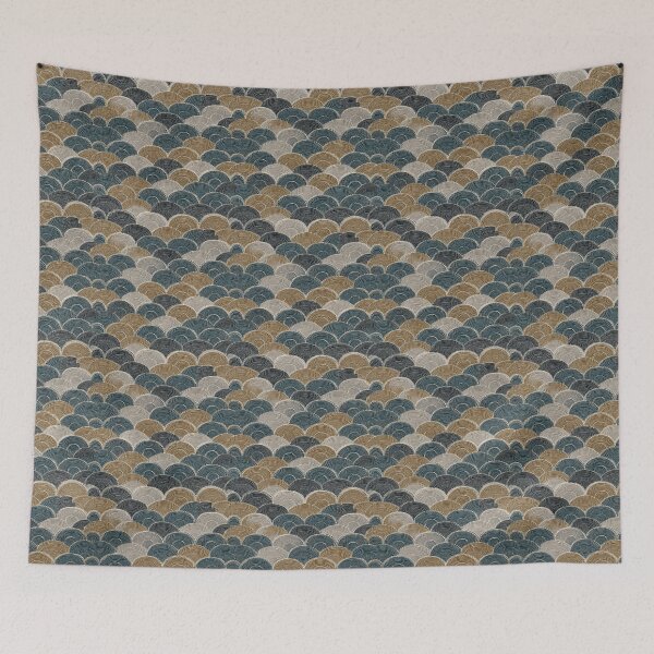 Item preview, Wabi sabi and japandi inspired geometric lines pattern in neutral designed and sold by filigreedigital.