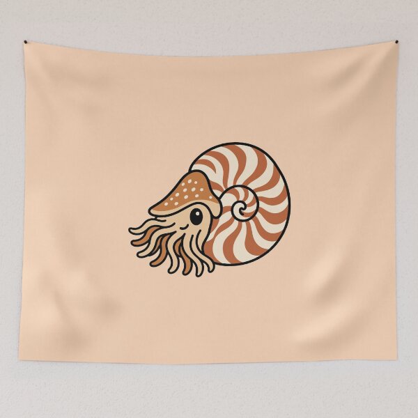 Item preview, Cute Cartoon Nautilus designed and sold by WildlifeDoodle.