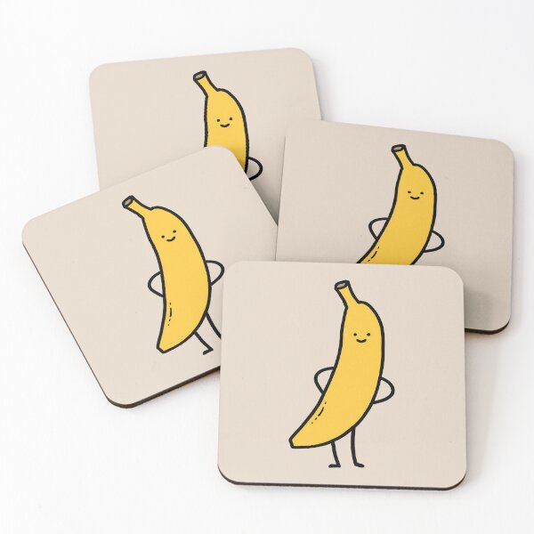 Item preview, Cute Smiling Banana Character Hands on Hips Cartoon designed and sold by peterdesigns.