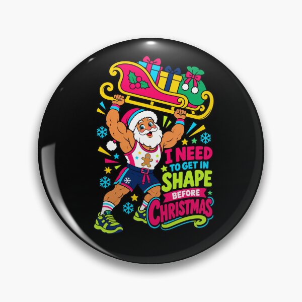 Item preview, Santa Gym Workout – Getting in Shape for Christmas designed and sold by Aimetoi.