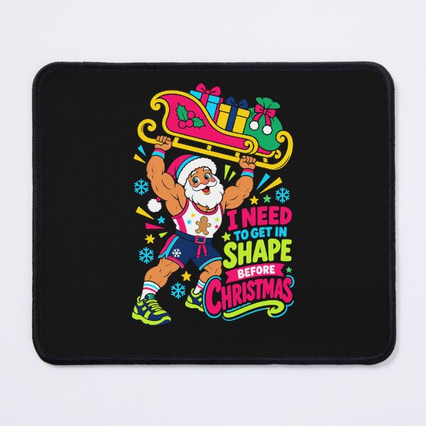 Item preview, Santa Gym Workout – Getting in Shape for Christmas designed and sold by Aimetoi.