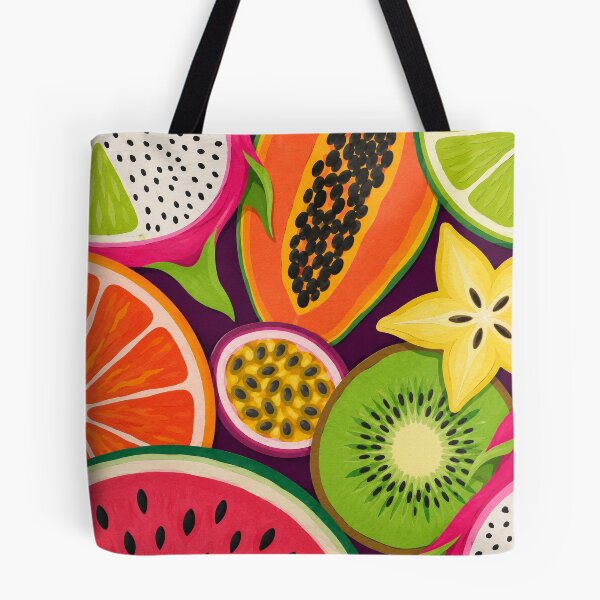 Item preview, Oversized Tropical Fruit Abstract Pattern designed and sold by frumixart.