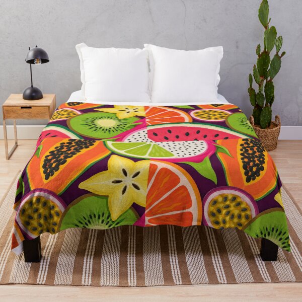 Item preview, Oversized Tropical Fruit Abstract Pattern designed and sold by frumixart.