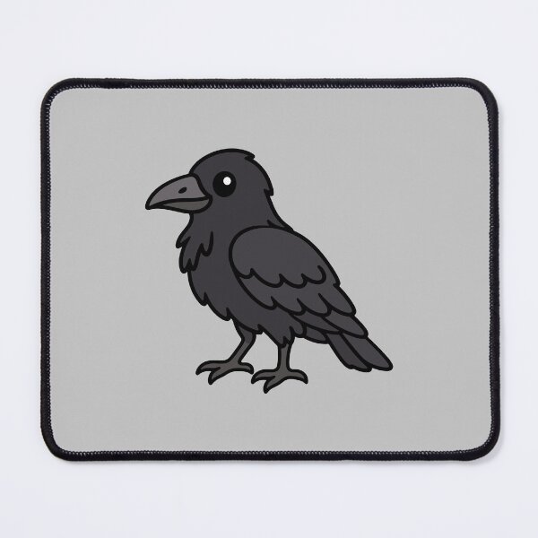 Item preview, Cute Cartoon Common Raven designed and sold by WildlifeDoodle.