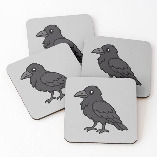 Item preview, Cute Cartoon Common Raven designed and sold by WildlifeDoodle.