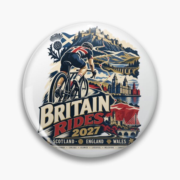 Item preview, Copy of Britain Rides 2027 – Vintage British Cycling Adventure designed and sold by dhmnee.