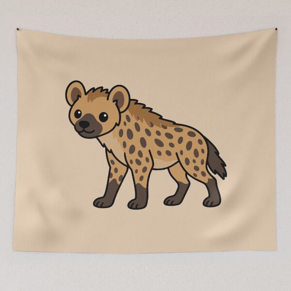Item preview, Cute Cartoon Spotted Hyena designed and sold by WildlifeDoodle.