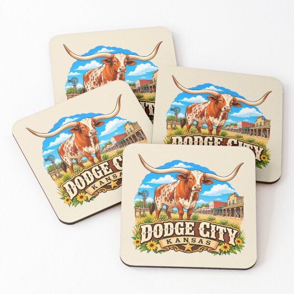 Item preview, Dodge City Longhorn - Kansas Historic Cattle Town designed and sold by Myra365Art.