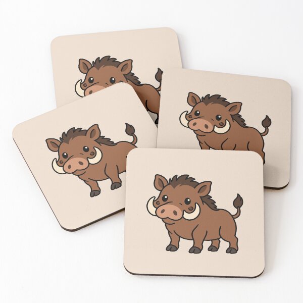 Item preview, Cute Cartoon Warthog designed and sold by WildlifeDoodle.