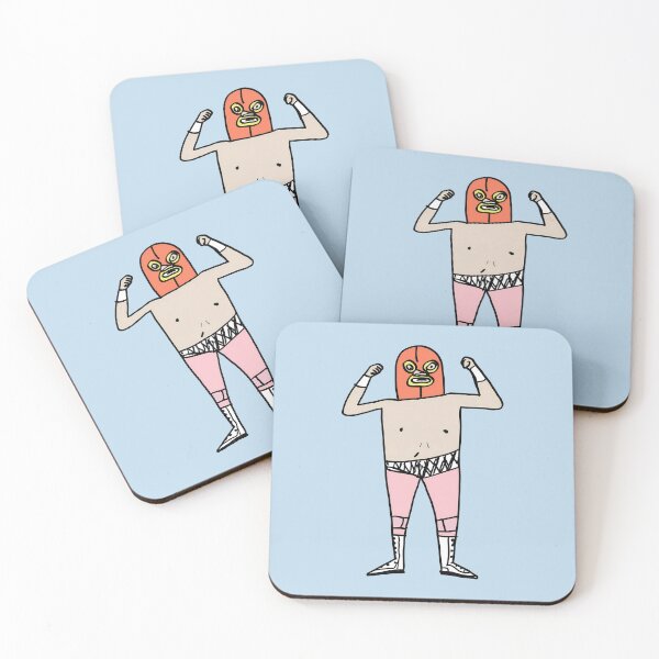 Item preview, Luchador Wrestler Flexing Illustration Funny Lucha Libre designed and sold by peterdesigns.