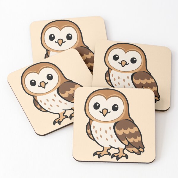 Item preview, Cute Cartoon Barn Owl designed and sold by WildlifeDoodle.